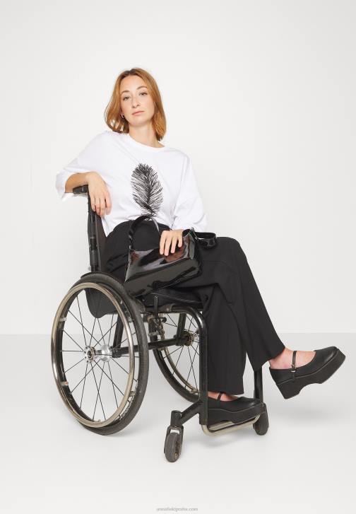 PN6V371 ženy Anna Field bílé tričko s potiskem