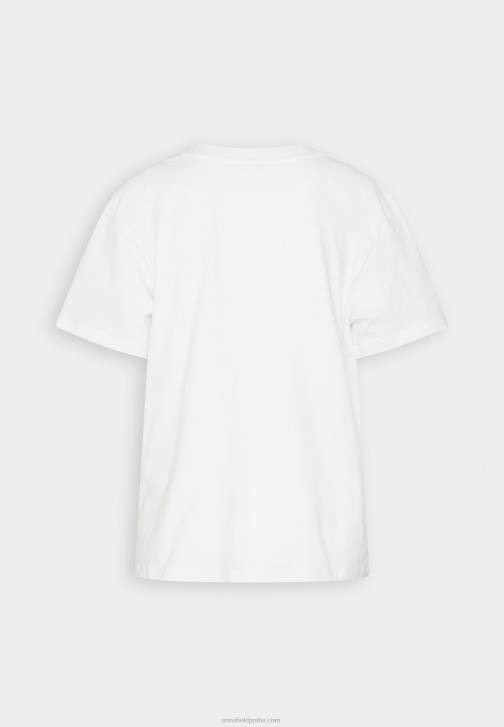 PN6V372 ženy Anna Field bílé tričko s potiskem