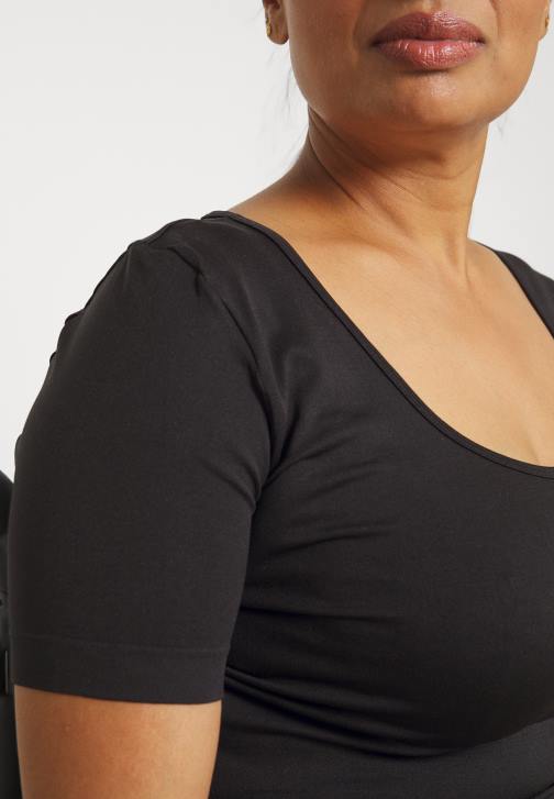 PN6V374 ženy Anna Field základní černé tričko