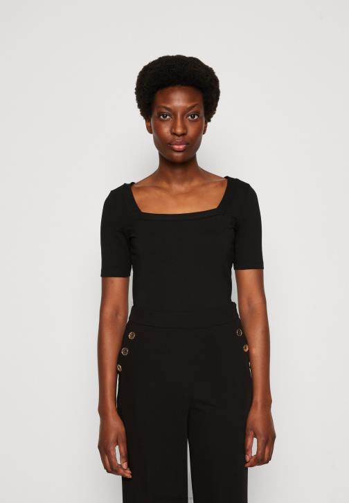 PN6V375 ženy Anna Field černé tričko s potiskem