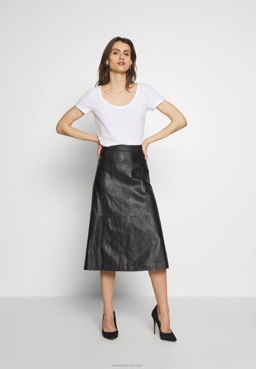 PN6V380 ženy Anna Field 3 balení basic trička bílá/velbloudí/černá