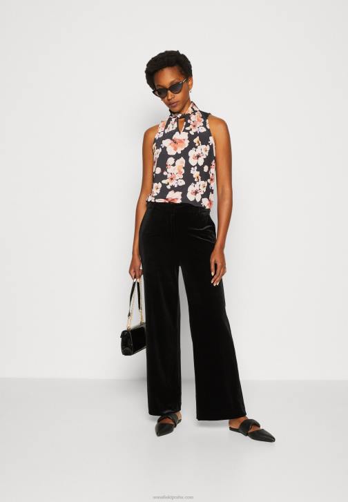 PN6V428 ženy Anna Field top černo/růžový