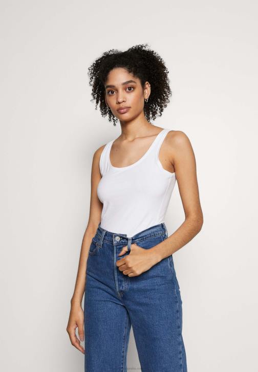 PN6V434 ženy Anna Field základní nádrž 3er pack top černá bílá mottl