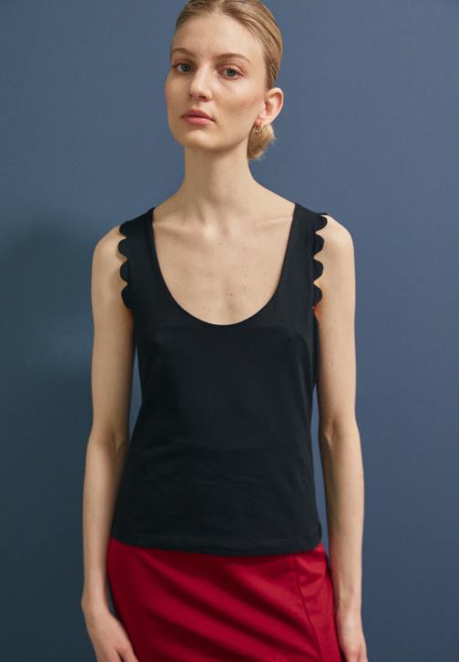 PN6V439 ženy Anna Field top černý