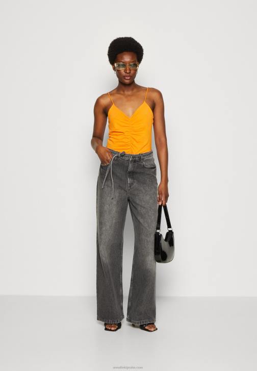 PN6V454 ženy Anna Field horní část černá/oranžová