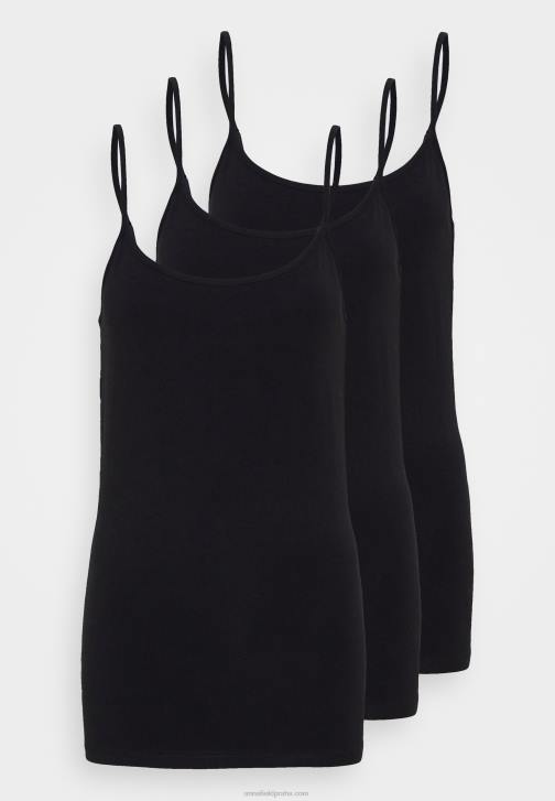 PN6V483 ženy Anna Field 3er pack top black/black/black