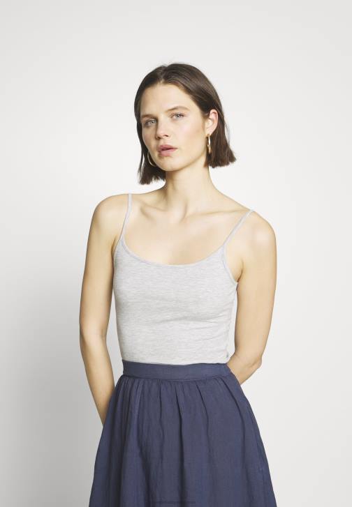 PN6V484 ženy Anna Field 3er pack top bílá/námořnická/světle šedá