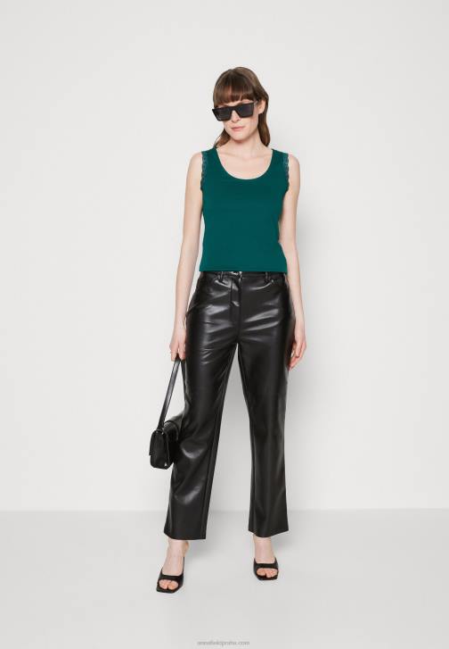 PN6V499 ženy Anna Field nahoře tmavě zelená