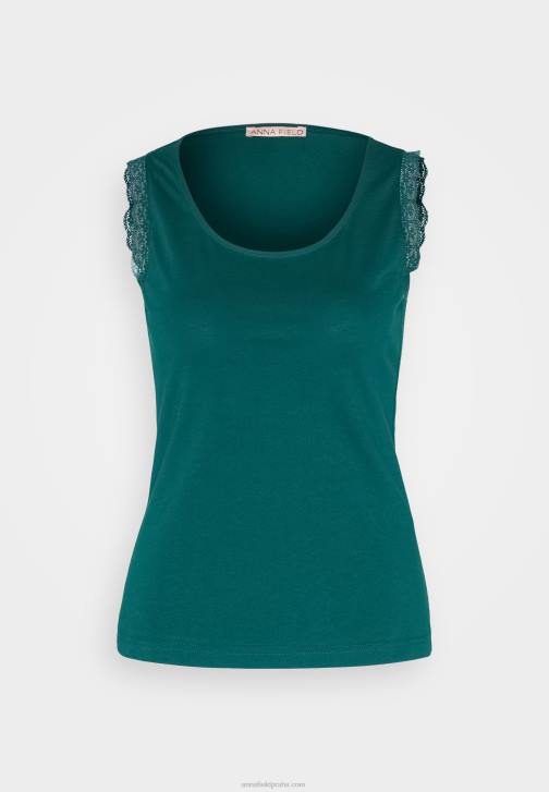 PN6V499 ženy Anna Field nahoře tmavě zelená