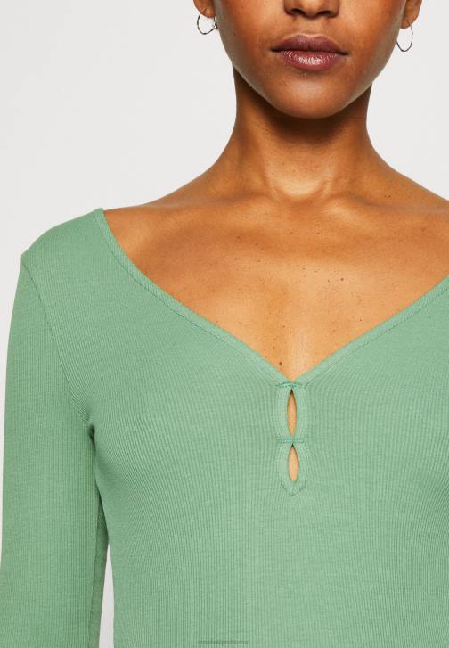 PN6V514 ženy Anna Field top s dlouhým rukávem zelené