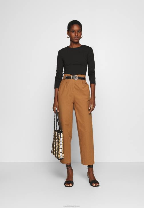 PN6V515 ženy Anna Field 2 balení top s dlouhým rukávem, bílá/černá