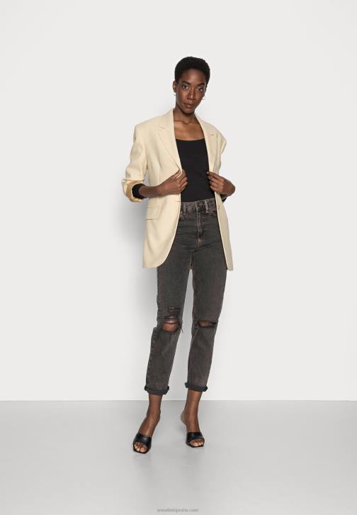 PN6V524 ženy Anna Field 2 balení top s dlouhým rukávem černo/černá