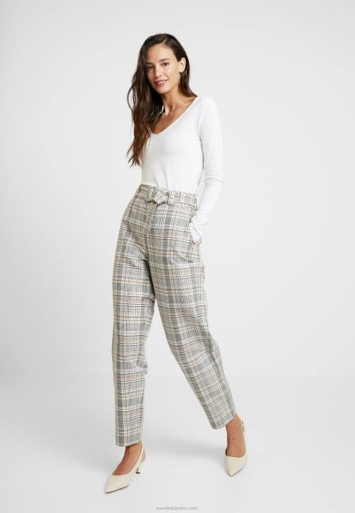 PN6V528 ženy Anna Field základní bílý top s dlouhým rukávem