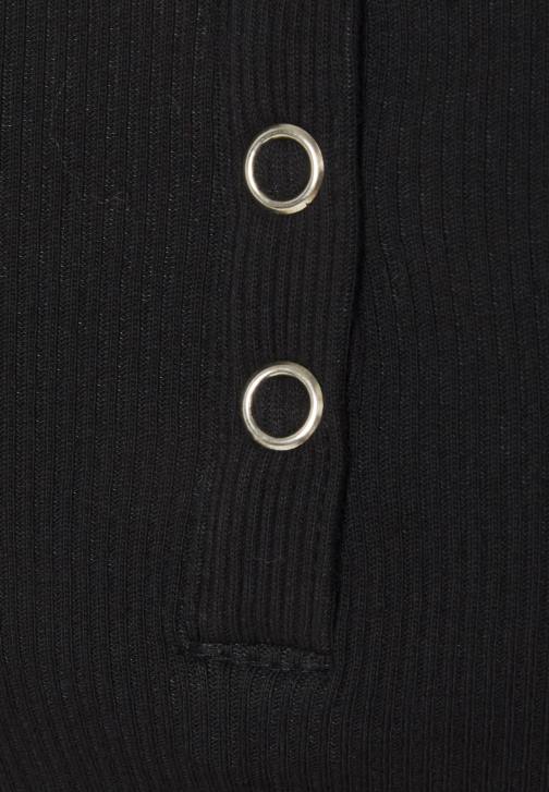 PN6V533 ženy Anna Field černý top s dlouhým rukávem