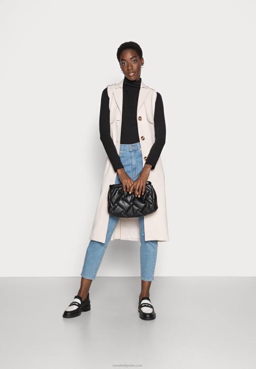 PN6V548 ženy Anna Field černý top s dlouhým rukávem