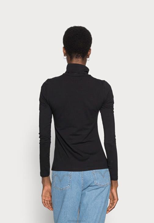 PN6V548 ženy Anna Field černý top s dlouhým rukávem