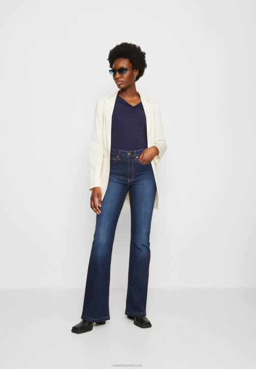 PN6V574 ženy Anna Field tmavě modrý top s dlouhým rukávem