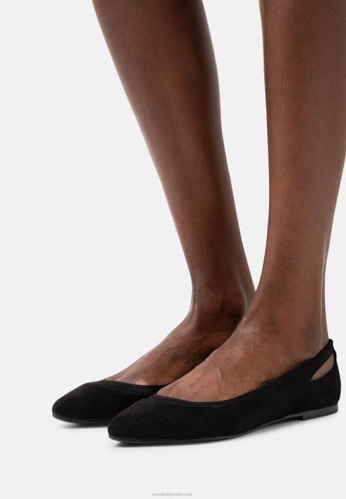 PN6V2089 ženy Anna Field baletní lodičky černé