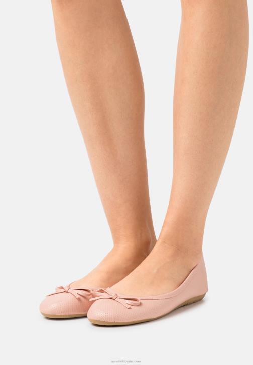 PN6V2096 ženy Anna Field 2 balení baletních lodiček zlatá/růžová