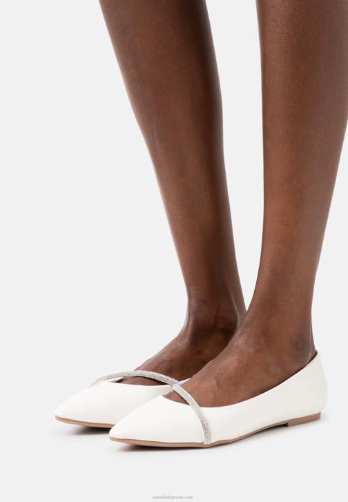 PN6V2099 ženy Anna Field baletní lodičky bílé