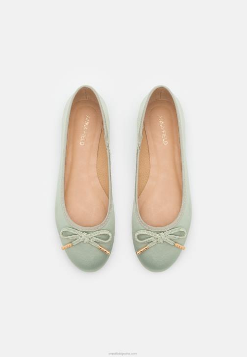 PN6V2149 ženy Anna Field baletní lodičky zelené