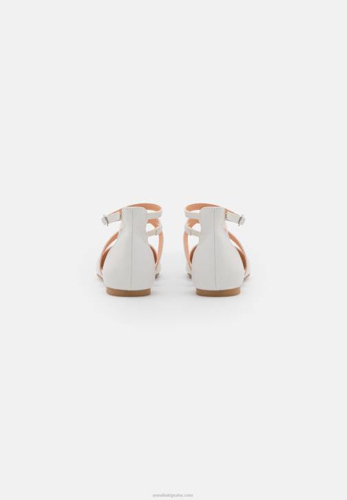 PN6V2158 ženy Anna Field Kotníkové baletní lodičky bílé