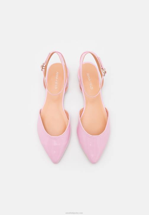 PN6V2177 ženy Anna Field Kotníkové baletní lodičky růžové