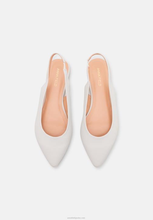 PN6V2181 ženy Anna Field slingback baletní lodičky bílé
