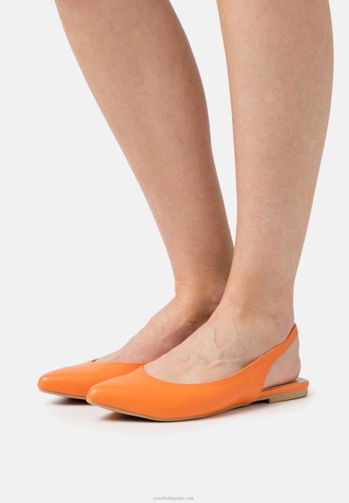 PN6V2184 ženy Anna Field slingback baletní lodičky oranžové