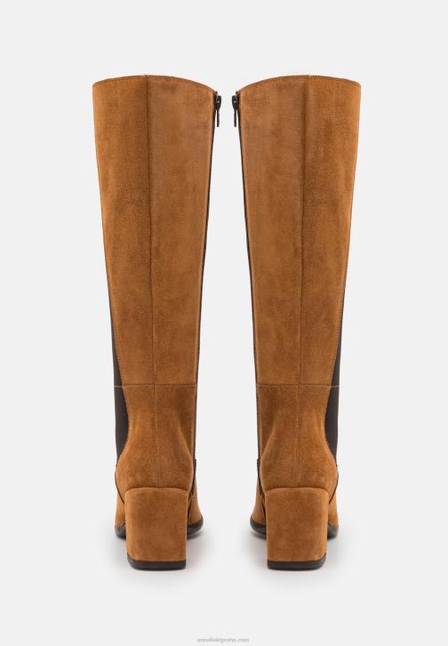 PN6V2199 ženy Anna Field kožené kozačky koňakové