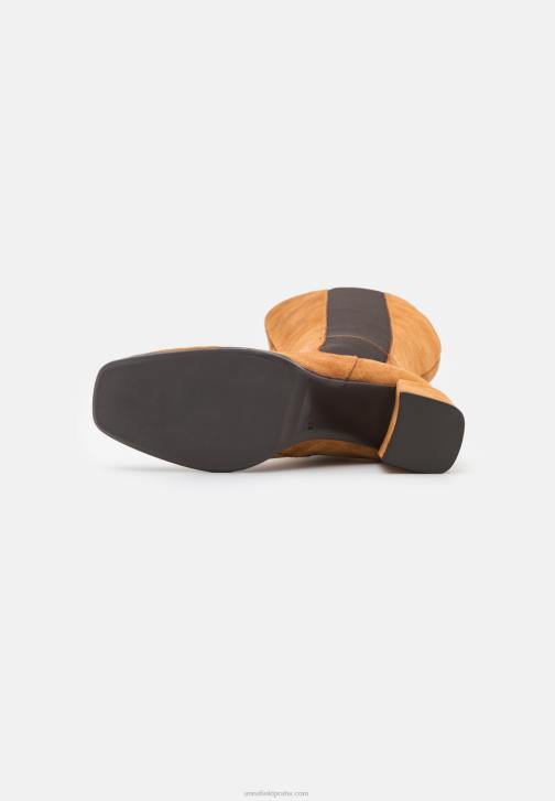 PN6V2199 ženy Anna Field kožené kozačky koňakové