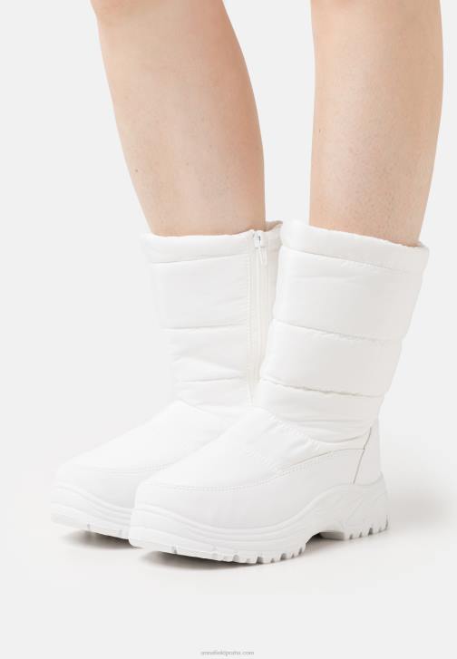 PN6V2217 ženy Anna Field zimní boty bílé