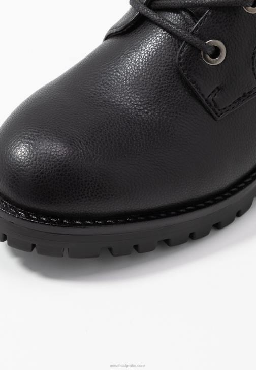 PN6V2222 ženy Anna Field šněrovací kozačky černé
