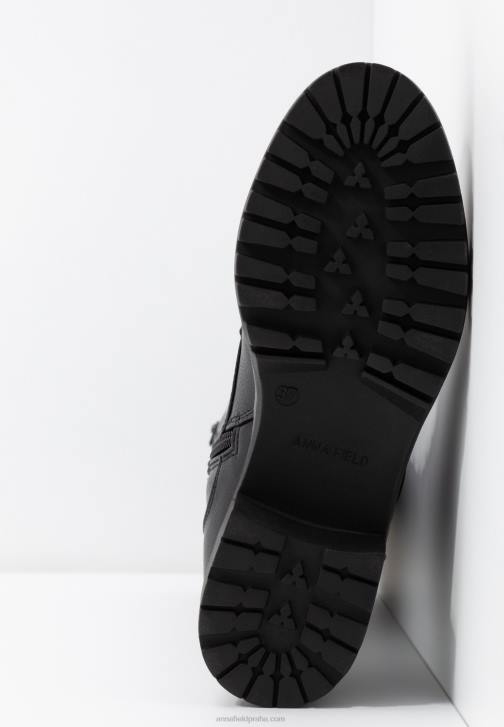 PN6V2222 ženy Anna Field šněrovací kozačky černé