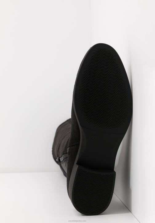 PN6V2226 ženy Anna Field černé kozačky nad kolena