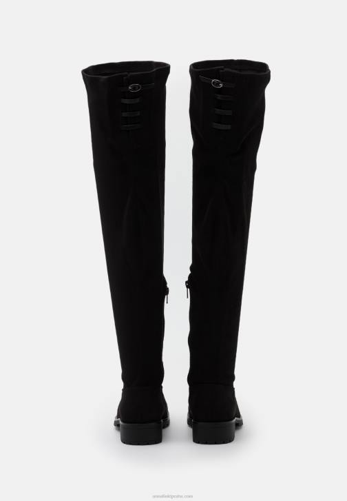 PN6V2228 ženy Anna Field černé kozačky nad kolena