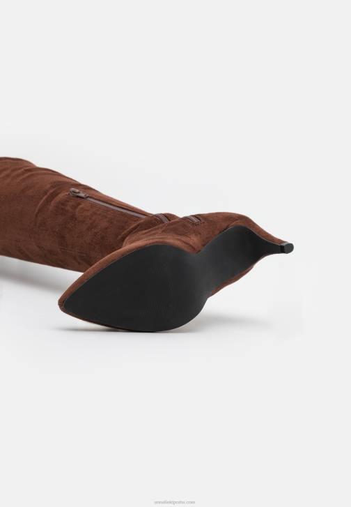 PN6V2234 ženy Anna Field kozačky nad kolena hnědé