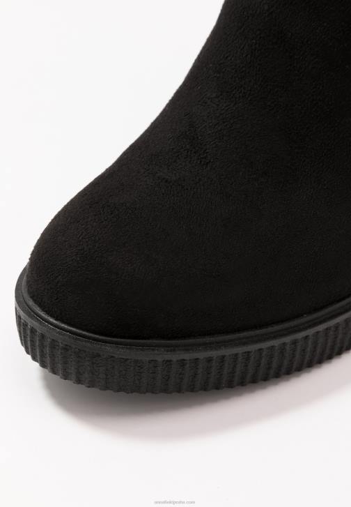 PN6V2236 ženy Anna Field černé kozačky nad kolena