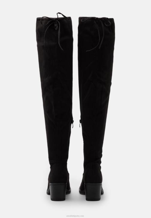 PN6V2246 ženy Anna Field černé kozačky nad kolena