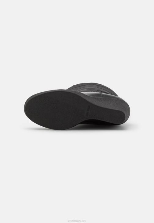 PN6V2253 ženy Anna Field zimní boty na klínku černé