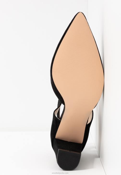 PN6V1608 ženy Anna Field kožené vysoké podpatky černé