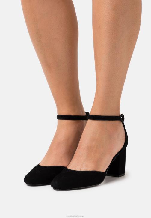 PN6V1653 ženy Anna Field kožené klasické černé podpatky