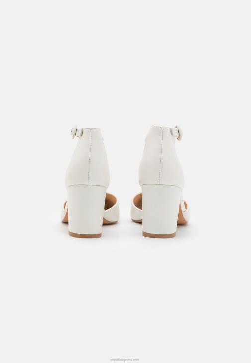 PN6V1661 ženy Anna Field kožené klasické podpatky bílé