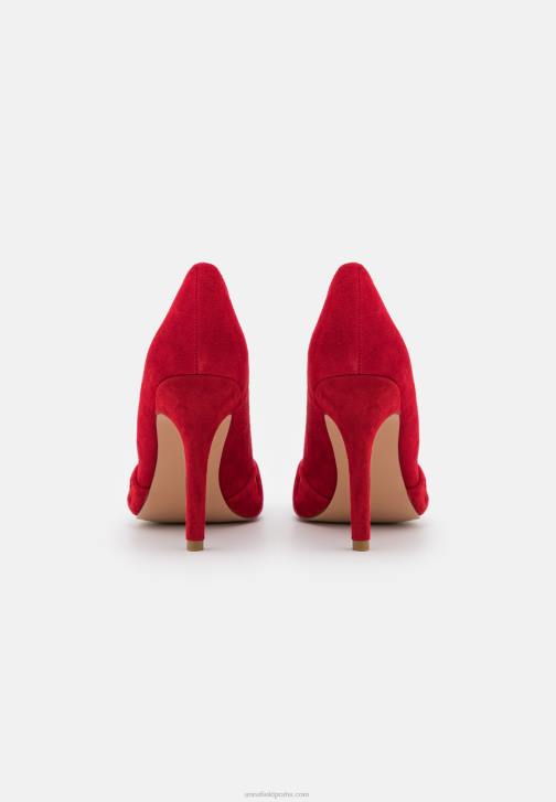 PN6V1669 ženy Anna Field kožené klasické podpatky tmavě červené