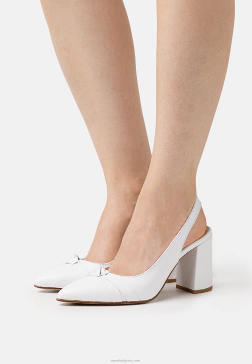 PN6V1670 ženy Anna Field kožené klasické podpatky bílé