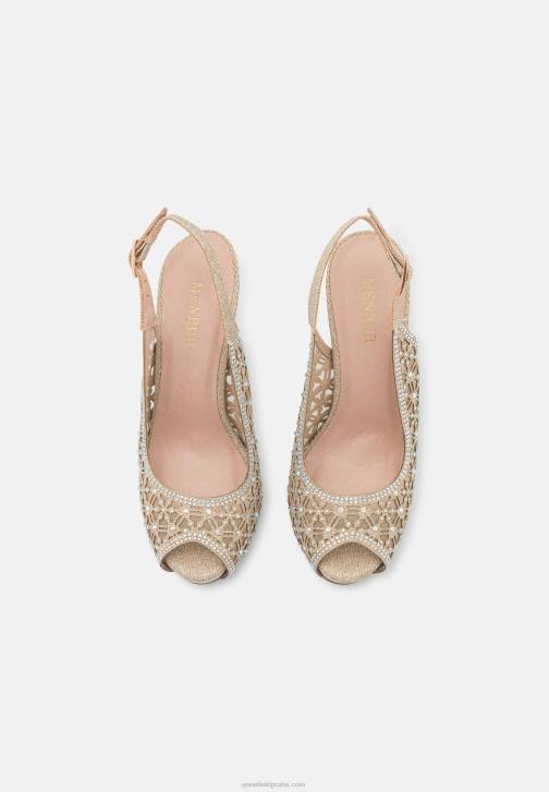 PN6V1706 ženy Anna Field zlaté podpatky na platformě