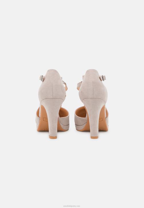 PN6V1726 ženy Anna Field vysoké podpatky světle šedé