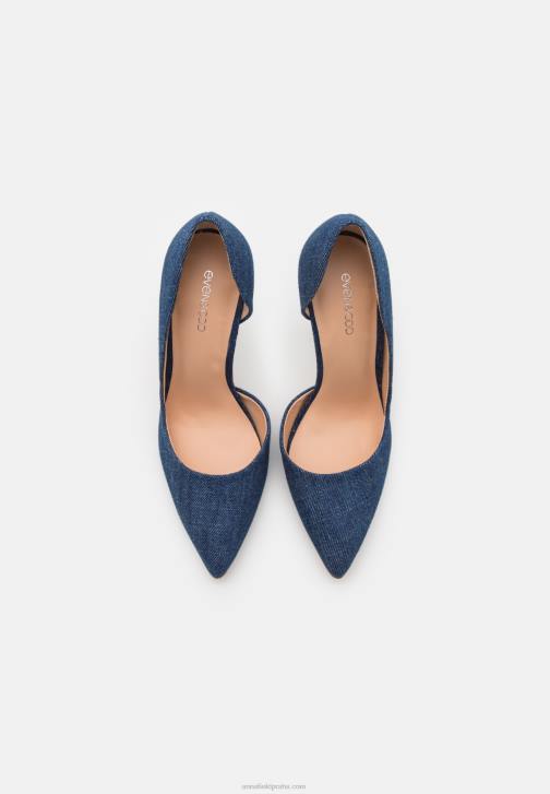 PN6V1729 ženy Anna Field modré vysoké podpatky