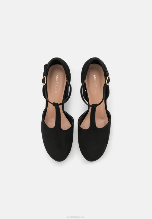 PN6V1736 ženy Anna Field černé podpatky na platformě