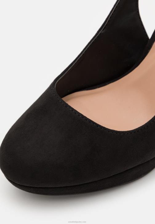 PN6V1765 ženy Anna Field černé podpatky na platformě